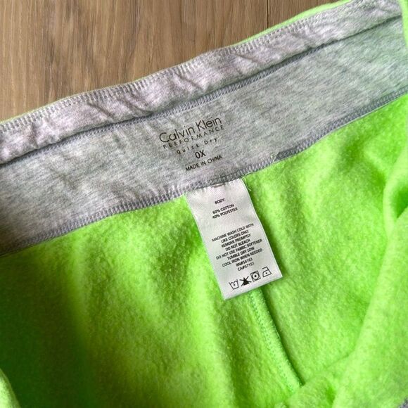 Calvin Klein Neon Green Jogger Sweatpants Size 0X, Quick Dry - Picture 4 of 4